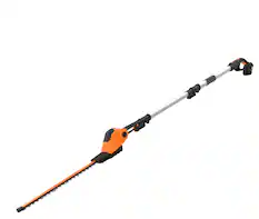 Front. WORX - 20V Power Share Cordless 20V 20" 2-in-1 Hedge Trimmer - Black.