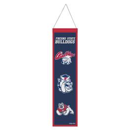 WinCraft - Fresno State Bulldogs 8" x 32" Wool Evolution Banner - Multicolor