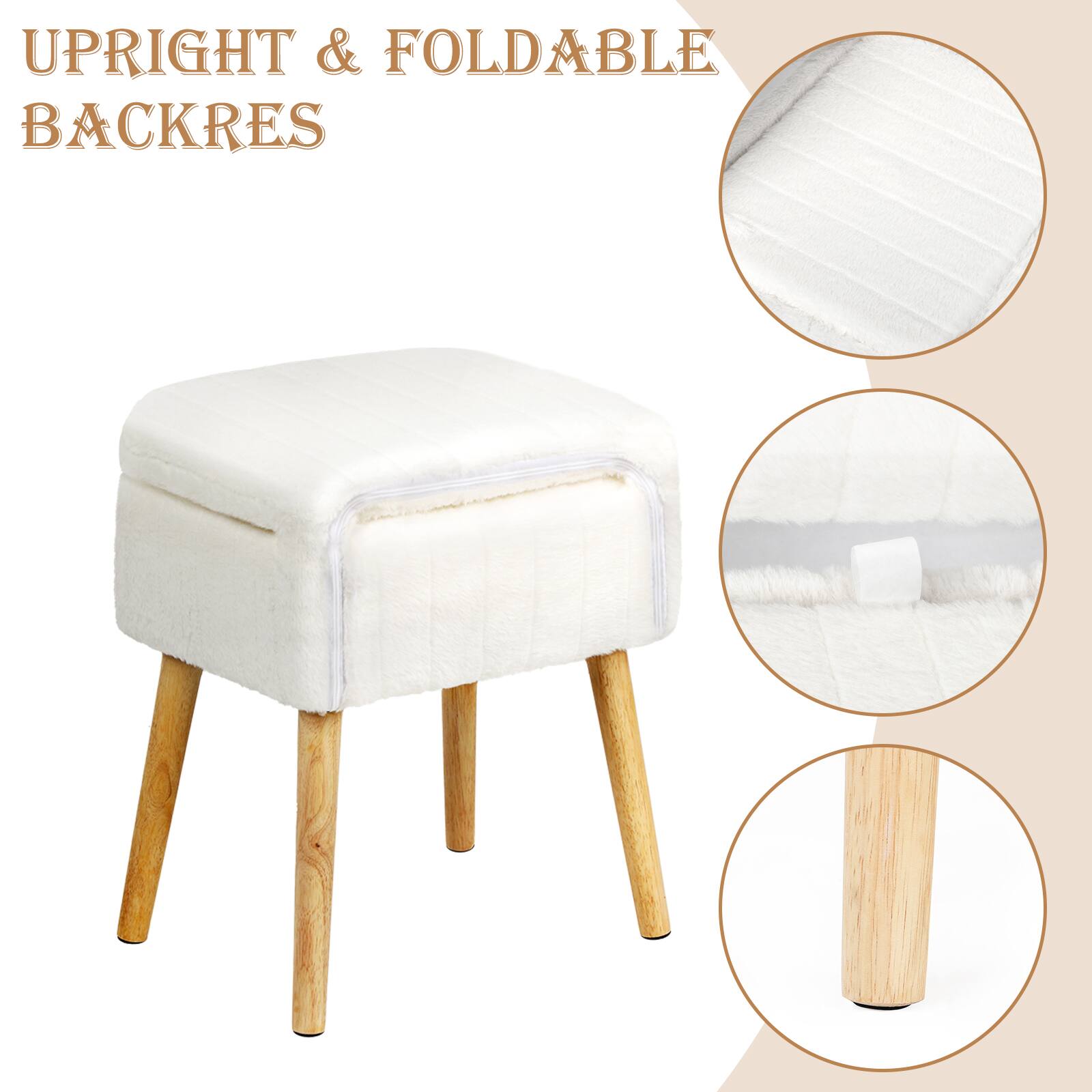 UPRIGHT & FOLDABLE BACKRES