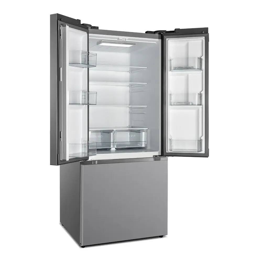 Alt View 1. Verona - Verona 30 inch Freestanding French Door Refrigerator with 18.2 cu. ft. Capacity in Stainless Steel Look - Stainless Steel Look.