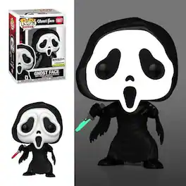Funko - Movies: Scream - Ghost Face (Glow in the Dark) #1607 Retailer Exclusive Vinyl Figure
