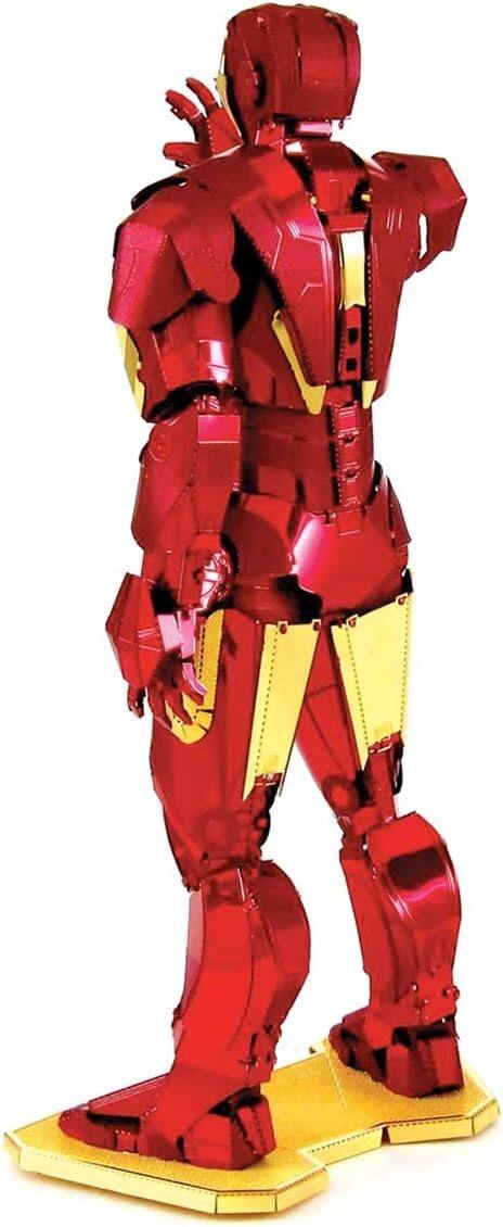 Alt View 3. Metal Earth - Metal Earth Marvel Iron Man 3D Metal Model Kit Fascinations - Silver.