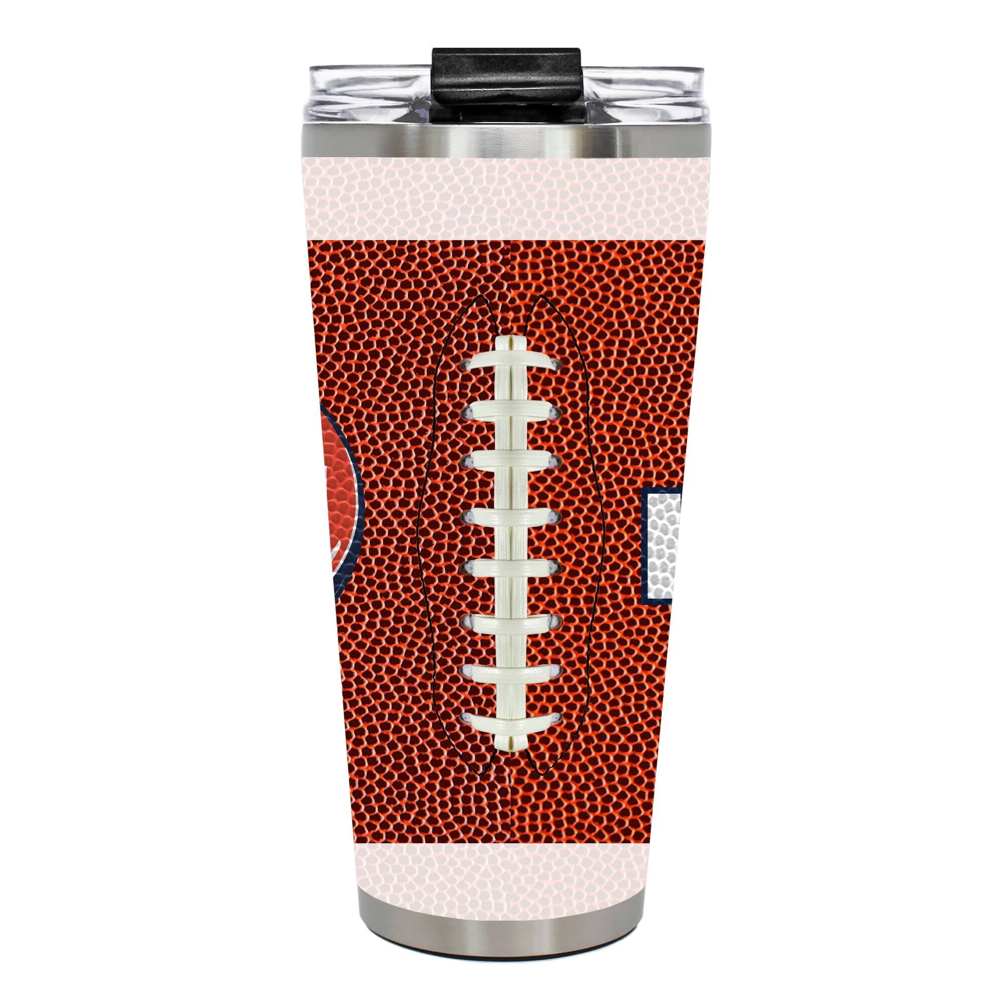 Alt View 2. Great American Products - Illinois Fighting Illini 32oz. Big Slim Game Ball Travel Tumbler - Brown.