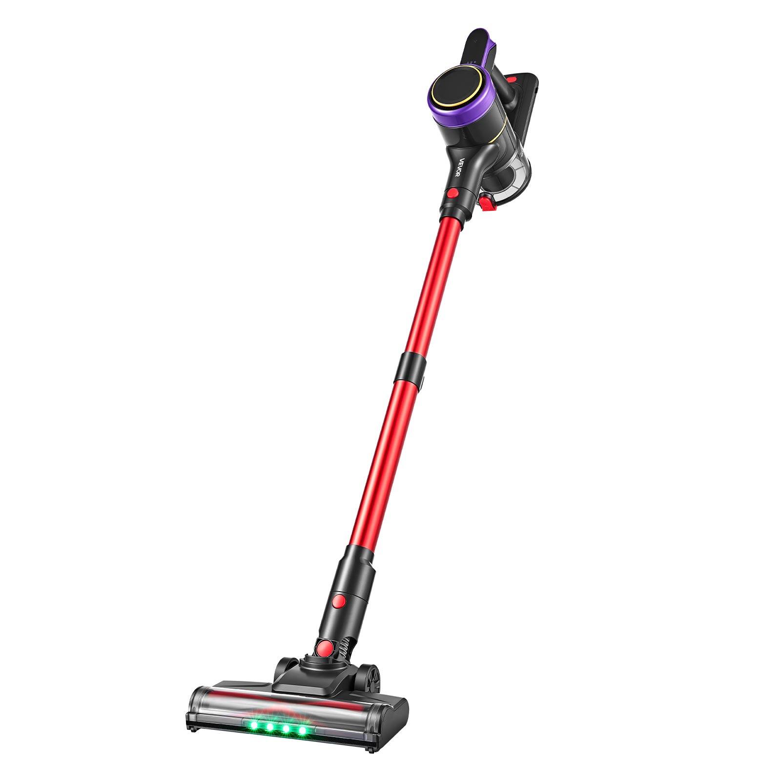 Alt View 5. VEVOR - Cordless Vacuum Cleaner 400W 40kPA Cordless Stick Vacuum Cleaner, For Home Hard Floor Carpet Pet Hair, 45-Min Runtime - Black;Purple;Red.