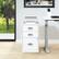 Alt View 15. OSP Home Furnishings - 3 Drawer Locking Metal File Cabinet with Top Shelf - White.