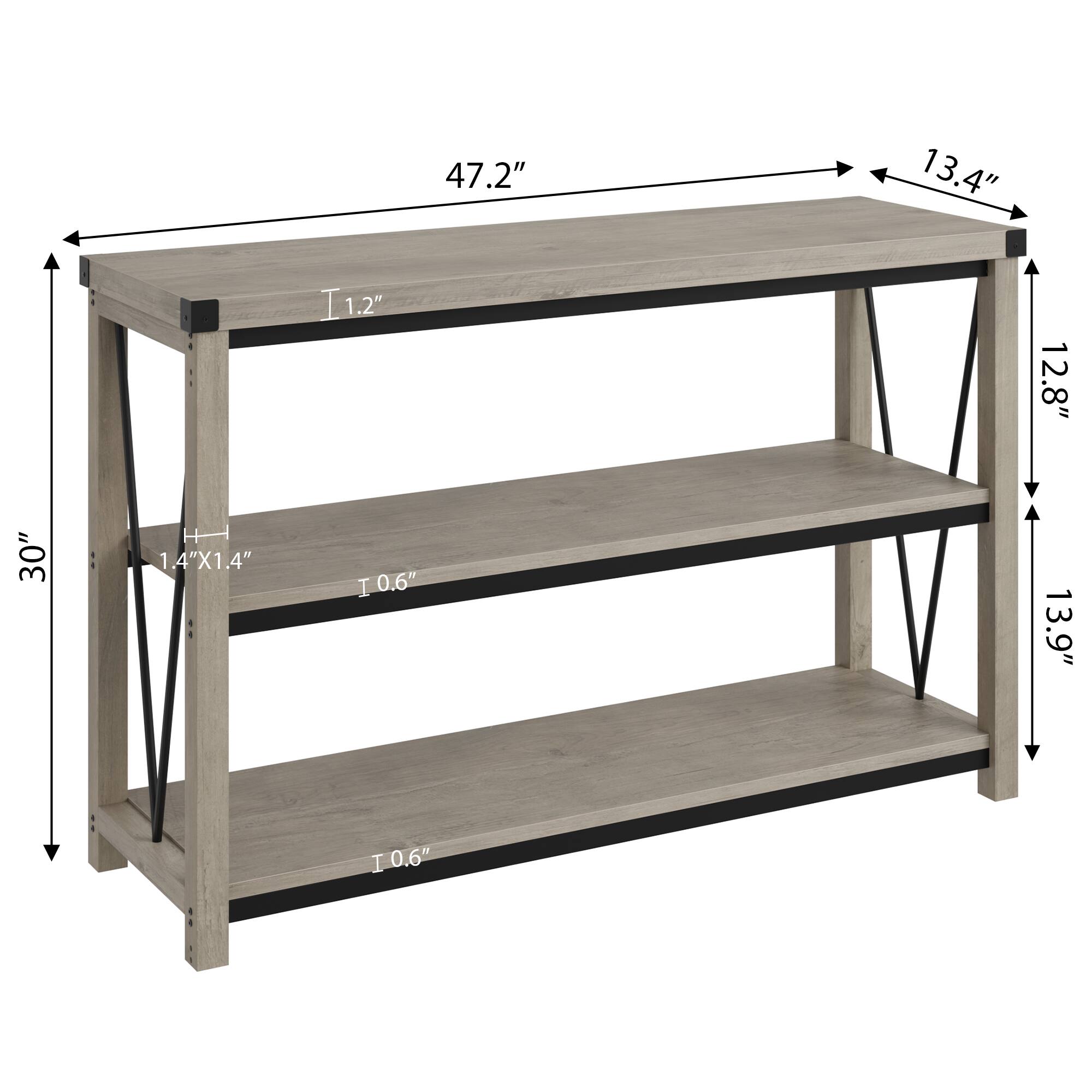 47.2" x 13.4" x 1.2"  
12.8" x 30" x 1.4" x 1.4"  
4" x 0.6" x 13.9" x 0.6"