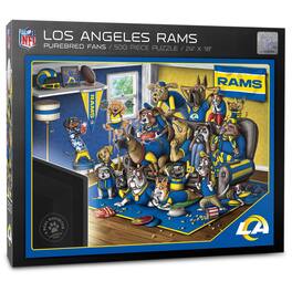 YouTheFan - Los Angeles Rams Purebred Fans 18'' x 24'' A Real Nailbiter 500-Piece Puzzle - Multicolor