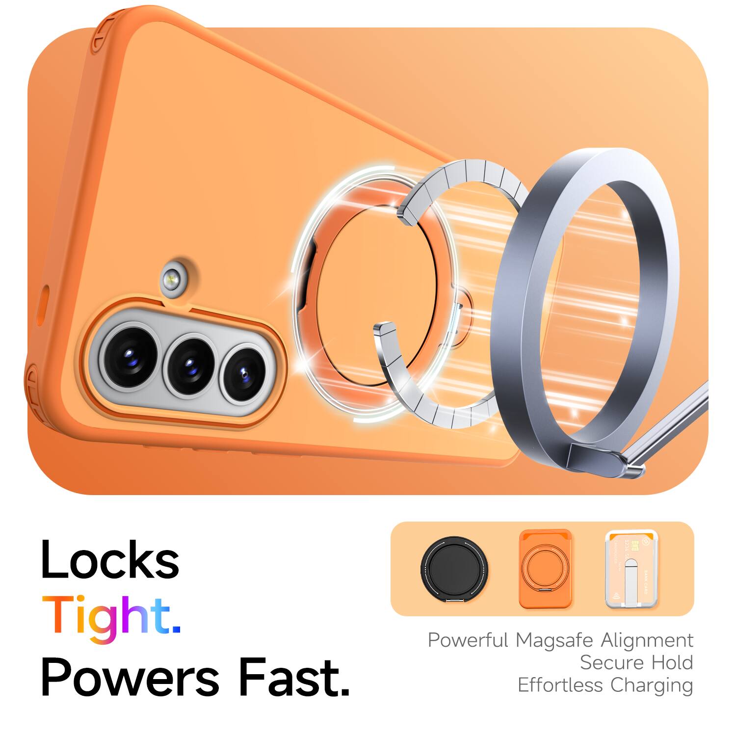 Locks Tight. Powers Fast.  
Powerful MagSafe Alignment  
Secure Hold  
Effortless Charging