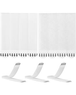VEVOR - Picture Hanging Strips, 34 Pairs, Large Picture Hangers with Removable Adhesive, Hook & Loop Strips, Wall Hanging Strips - White