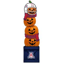 Fan Creations - Arizona Wildcats 31" Stacked Pumpkin Leaner - Multicolor