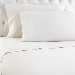 Shavel Home Products - Shavel Micro Flannel Quality Sheet Set - Cal King Flat/Fitted Sheet 108x110/84x72x18" 2-Pillowcase 21x40" - Ivory
