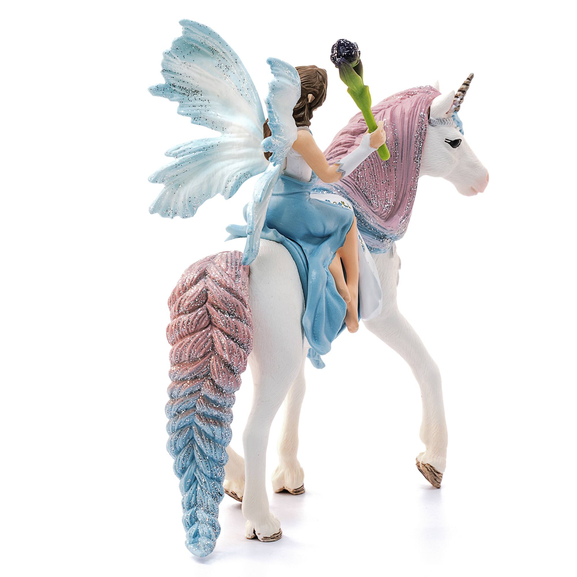 Left. Schleich - Fairy Eyela With Princess Unicorn.