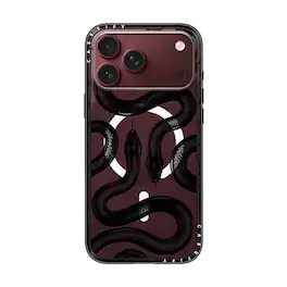 CASETiFY - Compact Case MagSafe Compatible for Apple iPhone 18 Pro Max and 17 Pro Max Devices - Black Kingsnake