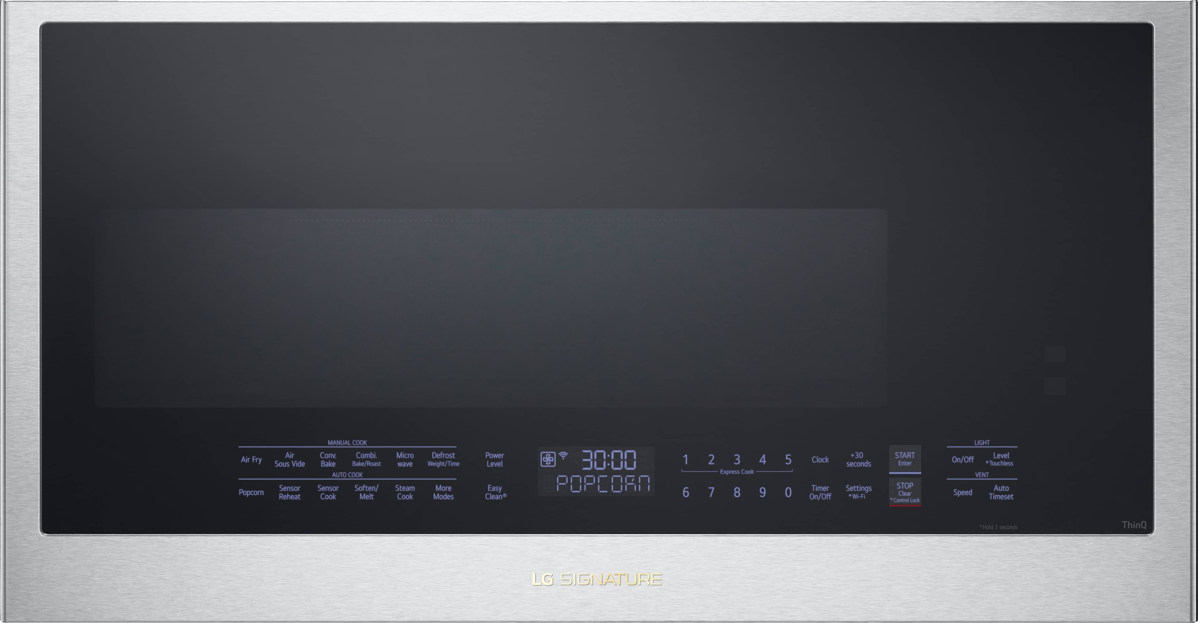 LG - SIGNATURE 1.7 Cu. Ft. Convection Over-the-Range Smart Microwave with Sensor Cooking, Air Fry and Air Sous Vide - Stainless Steel
