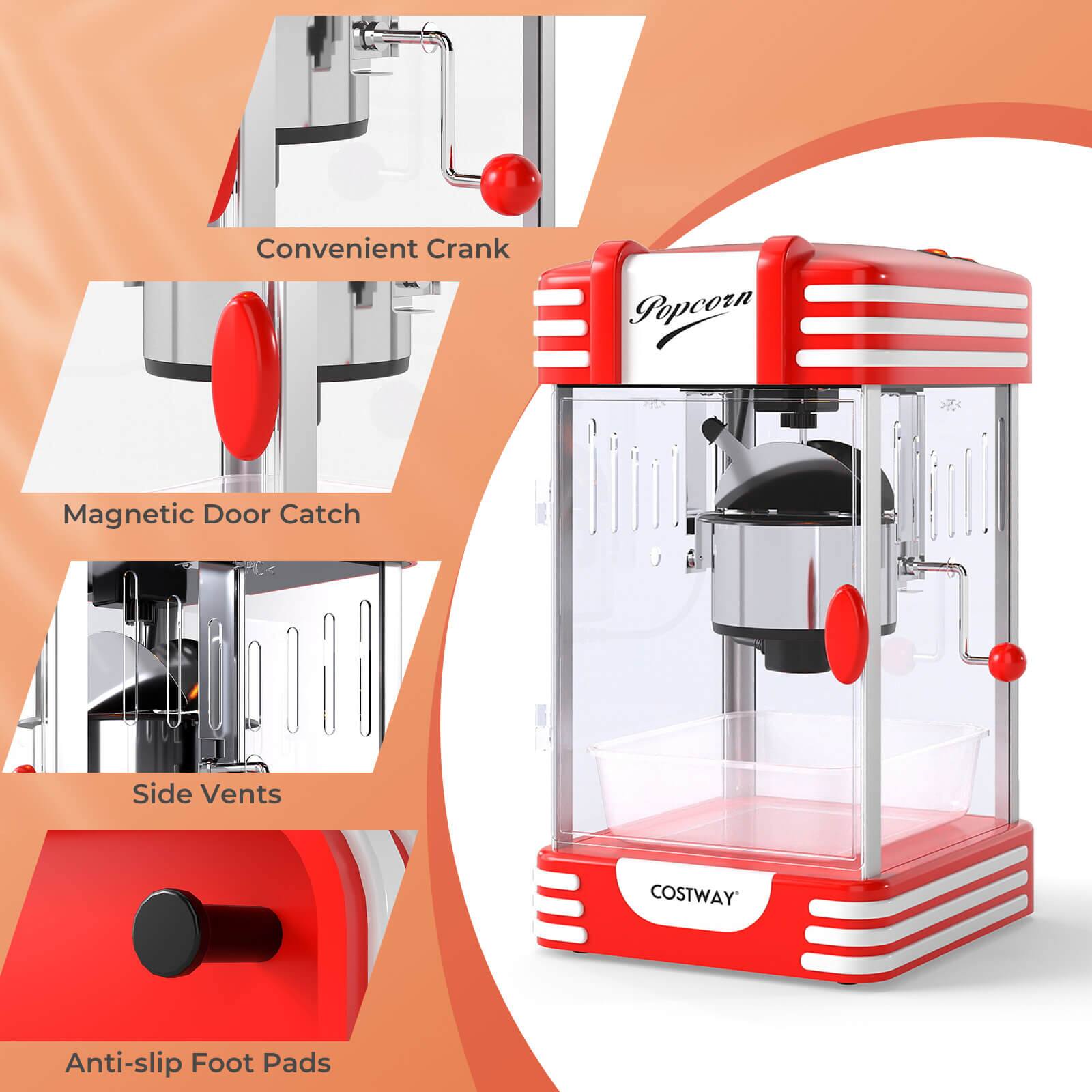Convenient Crank  
Popcorn  
Magnetic Door Catch  
Side Vents  
COSTWAY  
Anti-slip Foot Pads