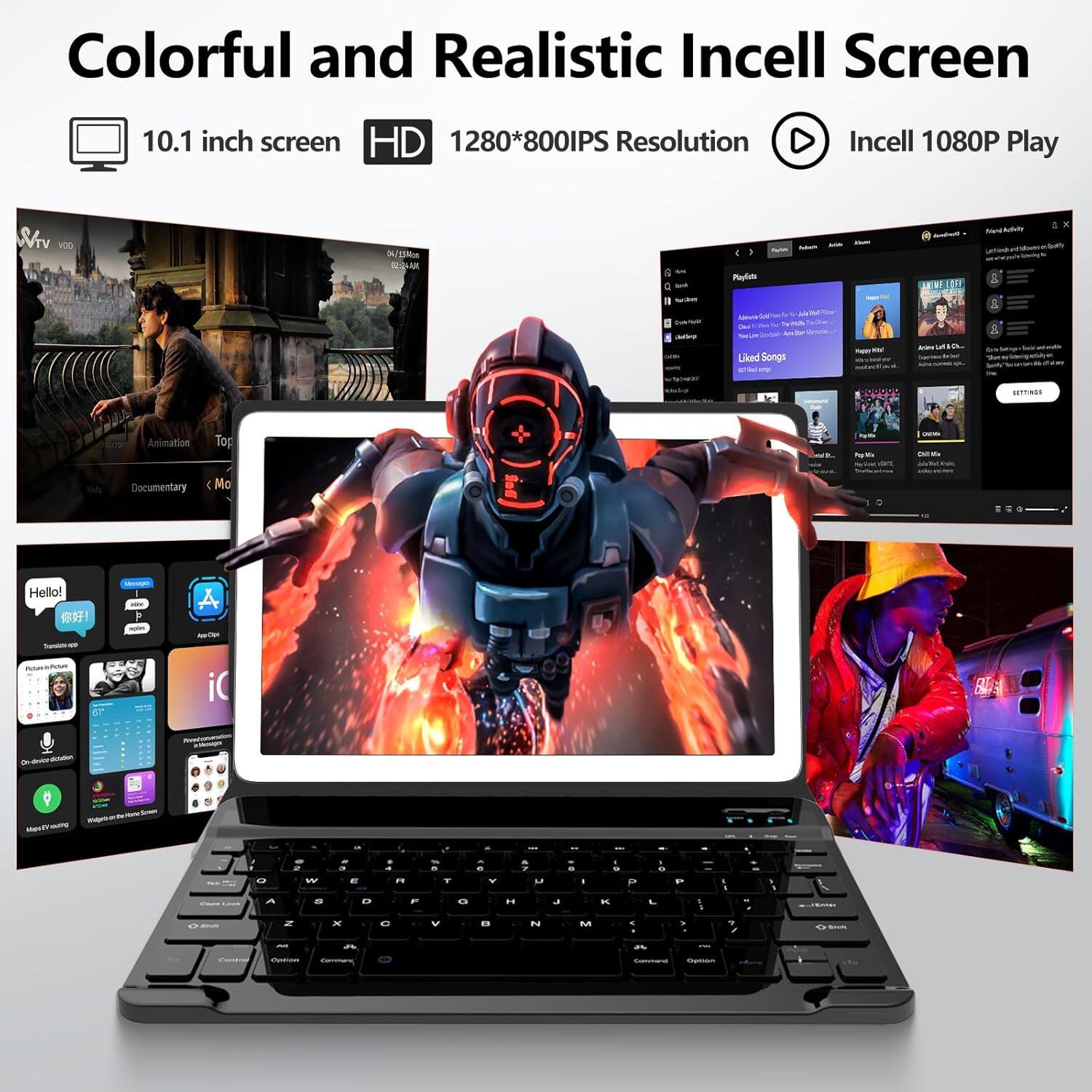 Kimlok Android Tablet 10.1 inch 2026 Latest Tablet with Keyboard
