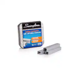 Swingline - Optima High Capacity Staples, 0.38 Leg Length, 2500/Box (35550) - Silver