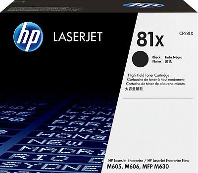 HP - 81X High Yield Toner Cartridge, Prints Up to 25,000 Pages - Black