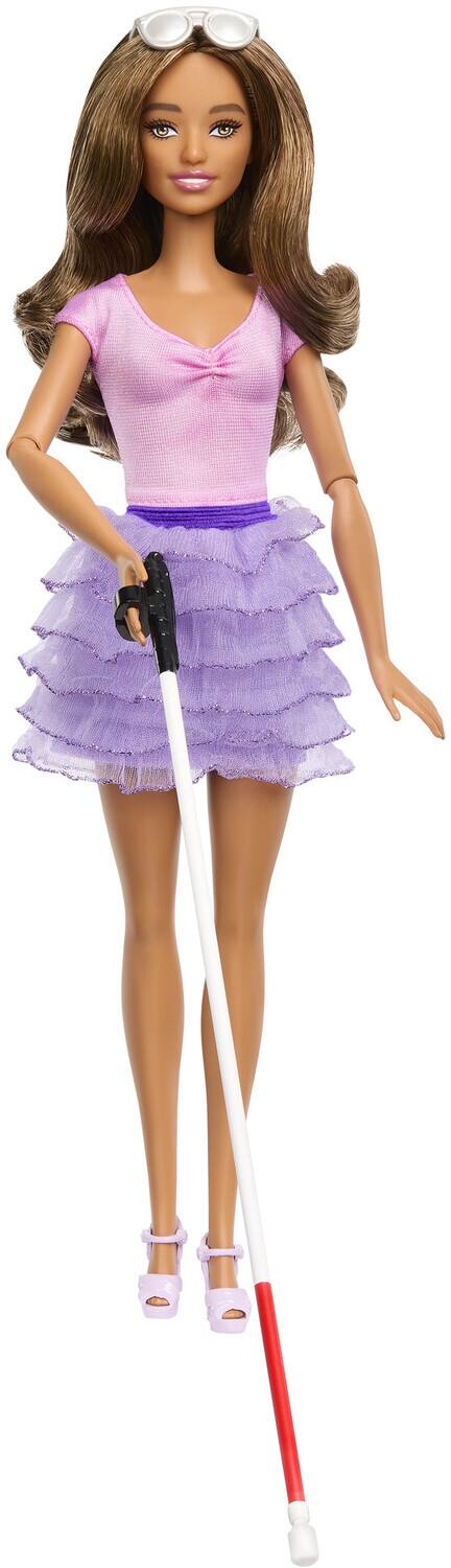Alt View 1. Mattel - Mattel - Barbie Fashionista Purple Ruffle Skirt, Latina   - COLLECTIBLES - Multicolor.