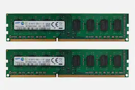 Crucial - Samsung 8GB (2x4GB) Ram DDR3 1600MHz PC3-12800 2Rx8 DIMM Desktop Non-ECC 240-pin