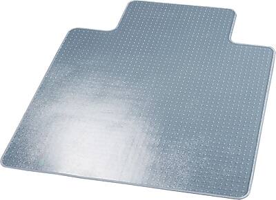 Front. Deflecto - SuperMat Carpet Chair Mat with Lip, 45" x 53'', Medium-Pile - Clear.