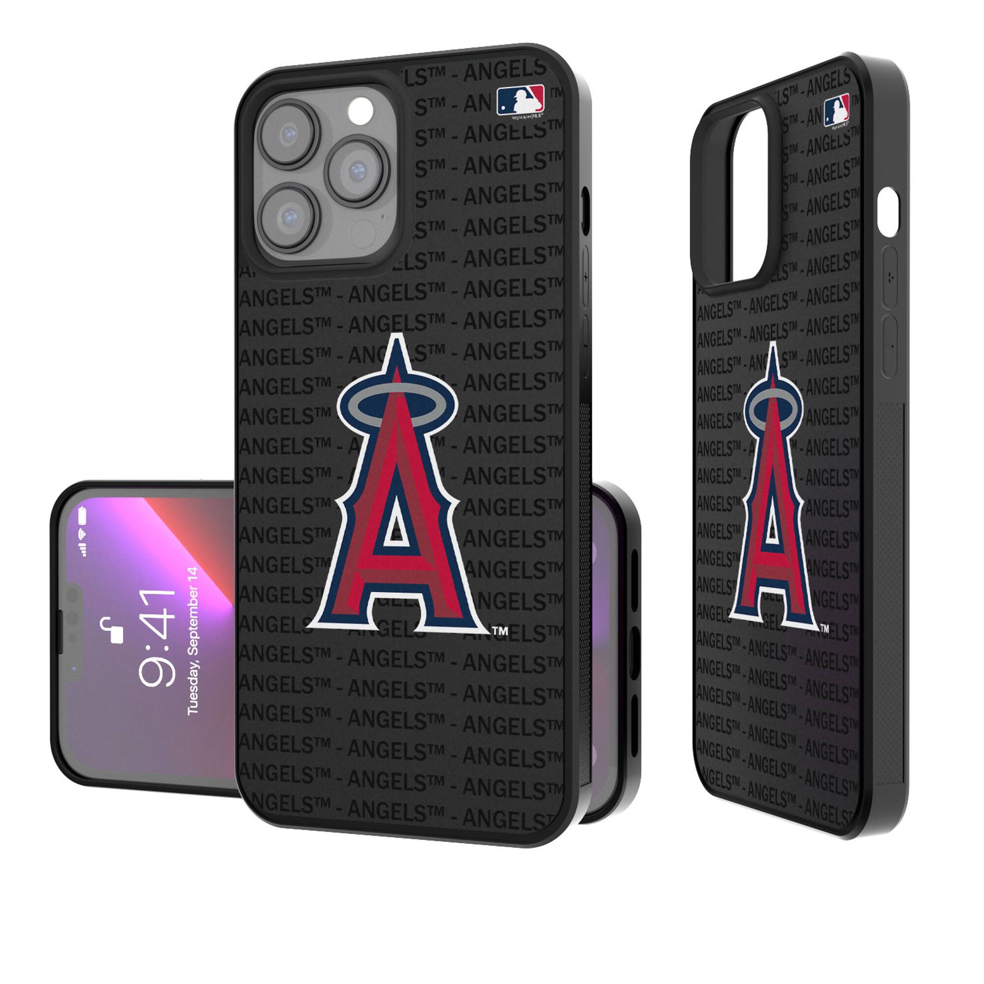 Keyscaper - MLB - Los Angeles Angels iPhone Text Backdrop Design Bump Case - 14 Pro Max - Multicolor price history on PriceWatchPro