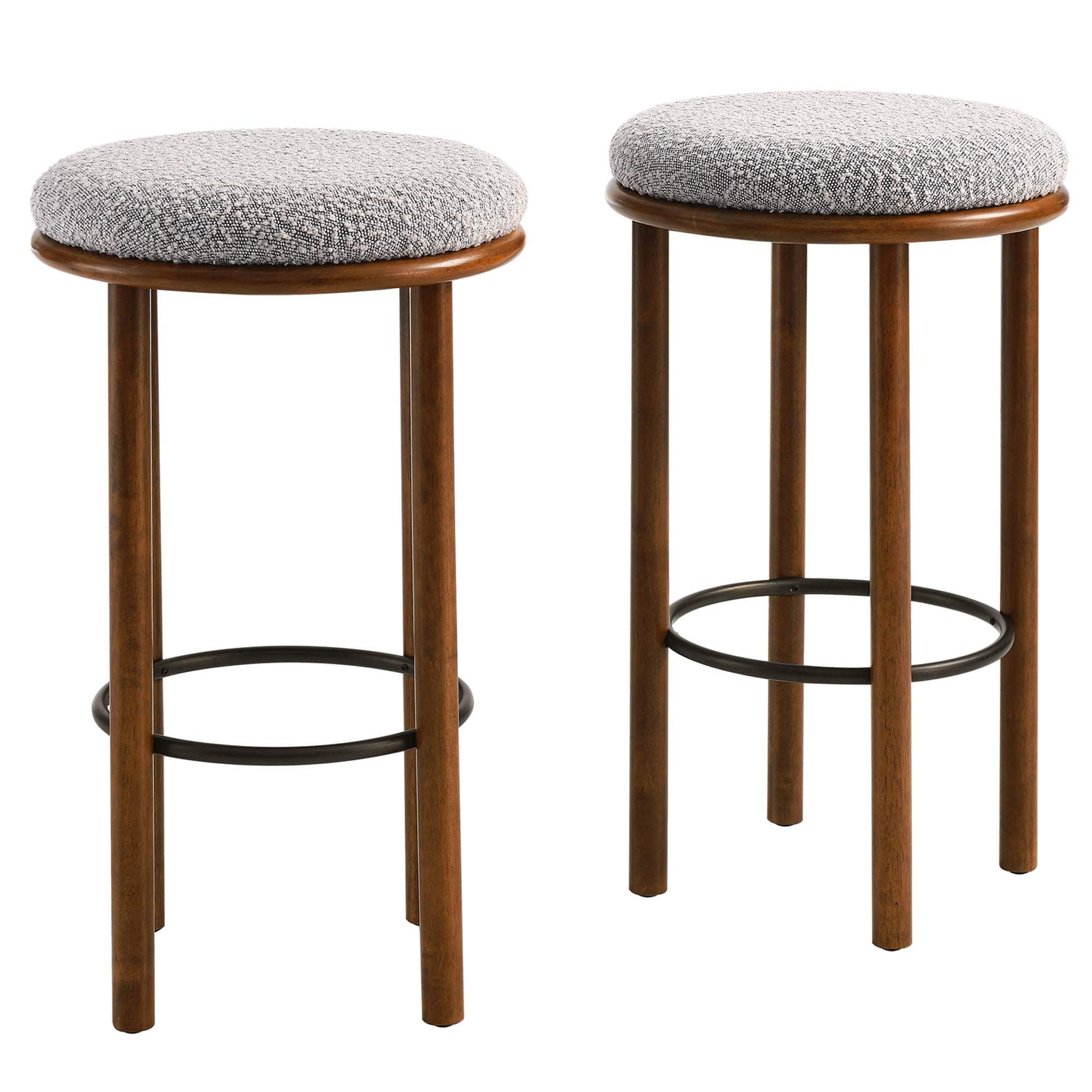 Photos - Chair Modway Fable Boucle Fabric Bar Stools Set of 2 by  - 0 EEI-6819 