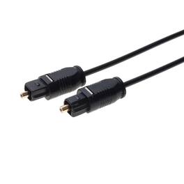 Cables Direct Online - 3ft Toslink Optical Audio Cable – SPDIF Digital Fiber Optic Sound Cord - Black