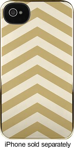 Front Standard. Incase - Graphic Series Snap Case for Apple® iPhone® 4 and 4S - Gold/Cream.