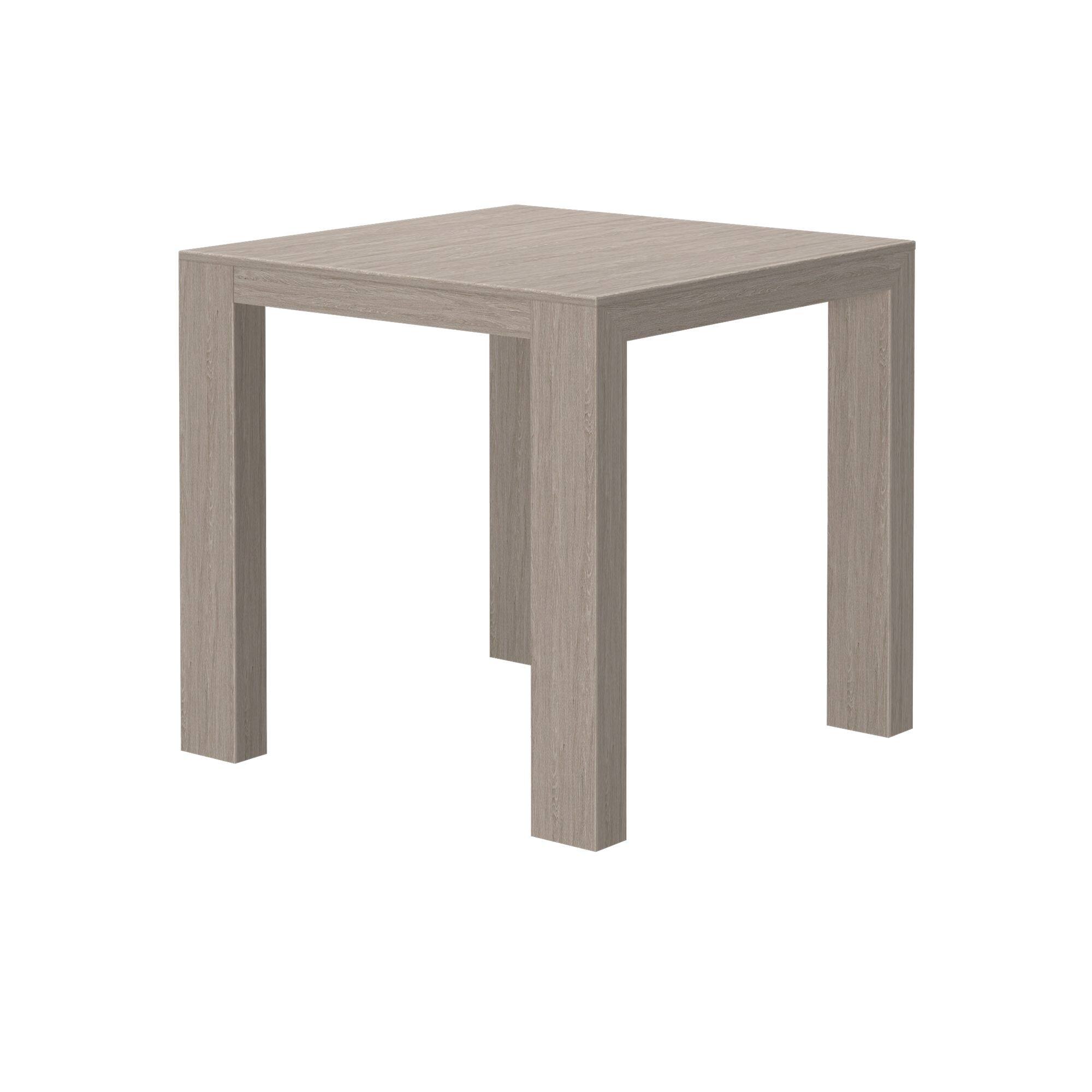 Alt View 2. Plank+Beam - Modern Pub Dining Table Counter Height ( 41in / 1050mm), Seashell Wirebrush - Seashell Wirebrush.