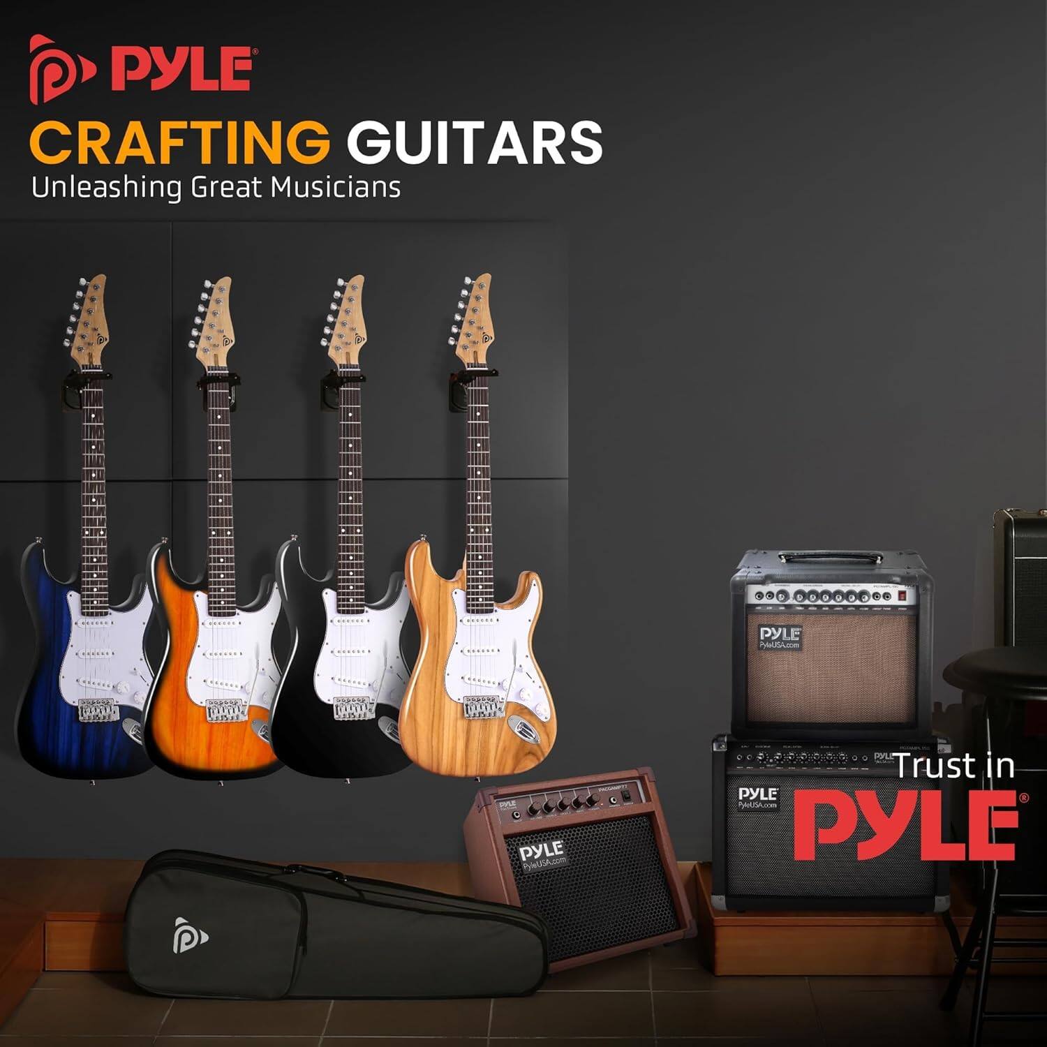 PYLE CRAFTING GUITARS  
Unleashing Great Musicians  

PYLE PALACE EEOA  
Trust in PYLE  

PYLE PnA.c  
PYLE PARS
