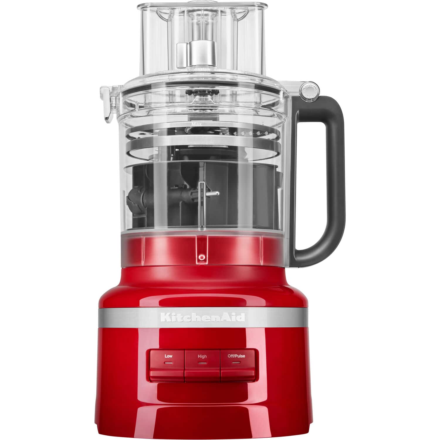 KitchenAid - 13-Cup Food Processor with Work Bowl - Empire Red - Front_Zoom