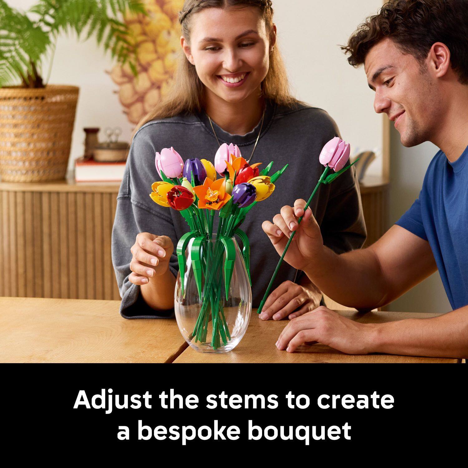 Adjust the stems to create a bespoke bouquet