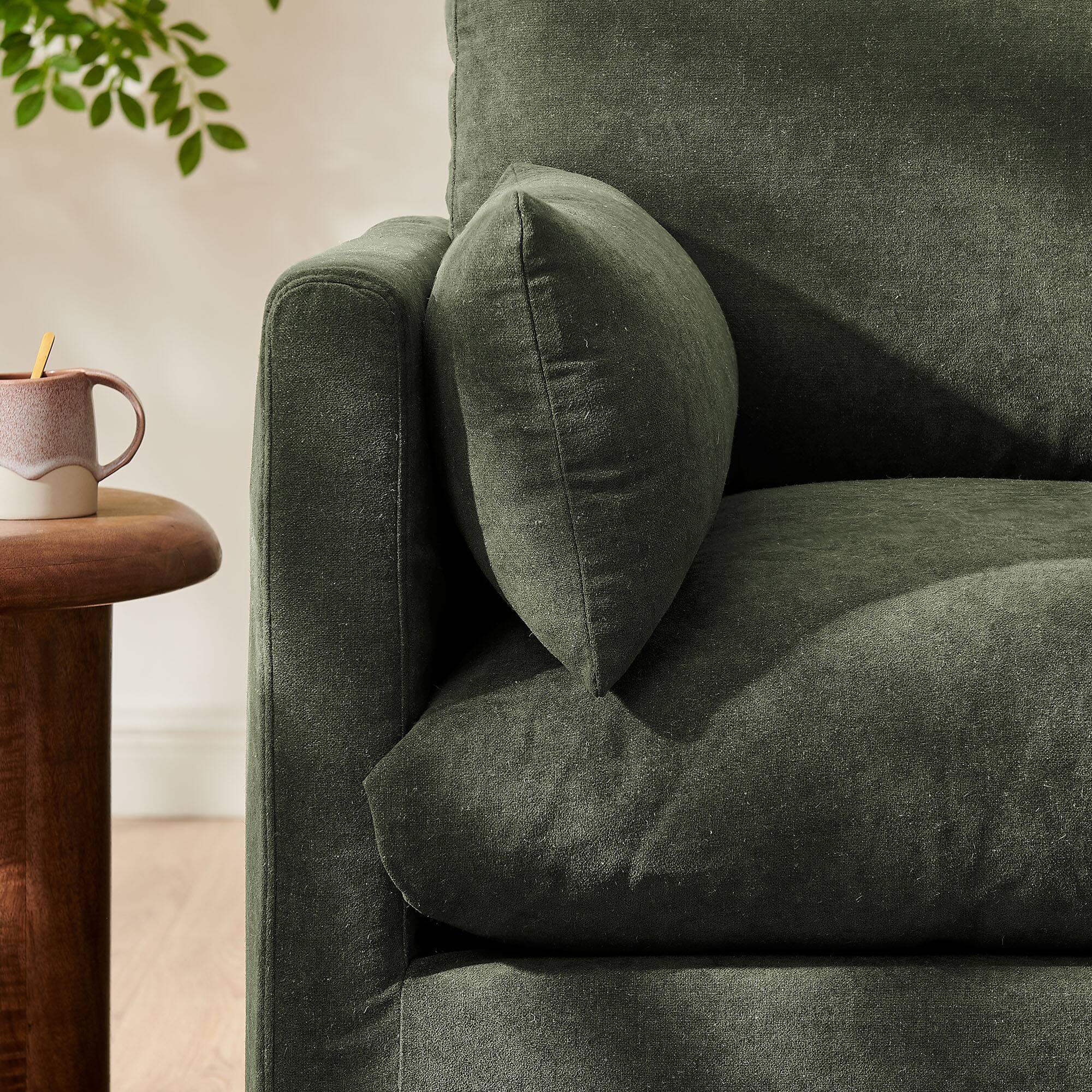 Alt View 1. Modway - Wellfleet Slipcovered Linen-Blend Armchair by Modway - Sage.