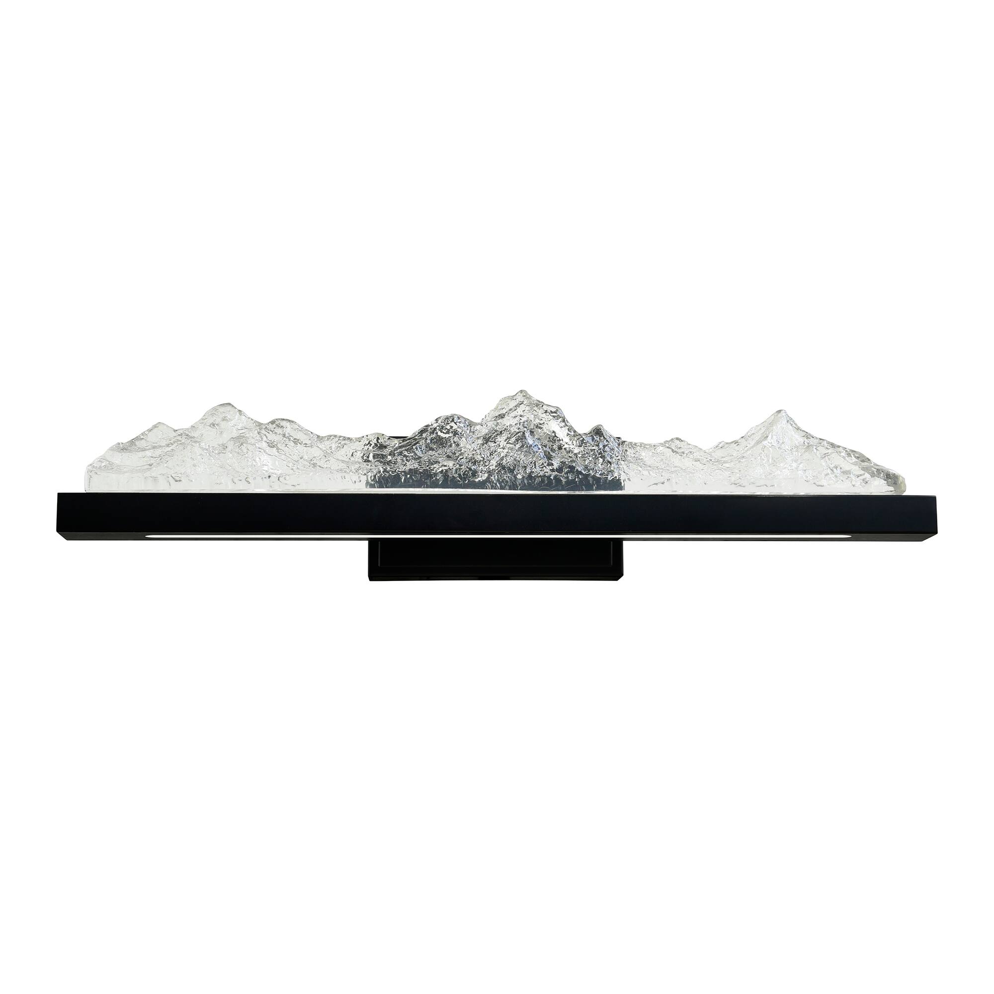Back. CWI Lighting - Himalayas Integrated LED Black Vanity Light - Black.