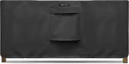 KHOMO GEAR - Square Table Cover - Waterproof, Heavy-Duty Outdoor Furniture Cover Fits Patio Coffee - 48x13x28 - Black