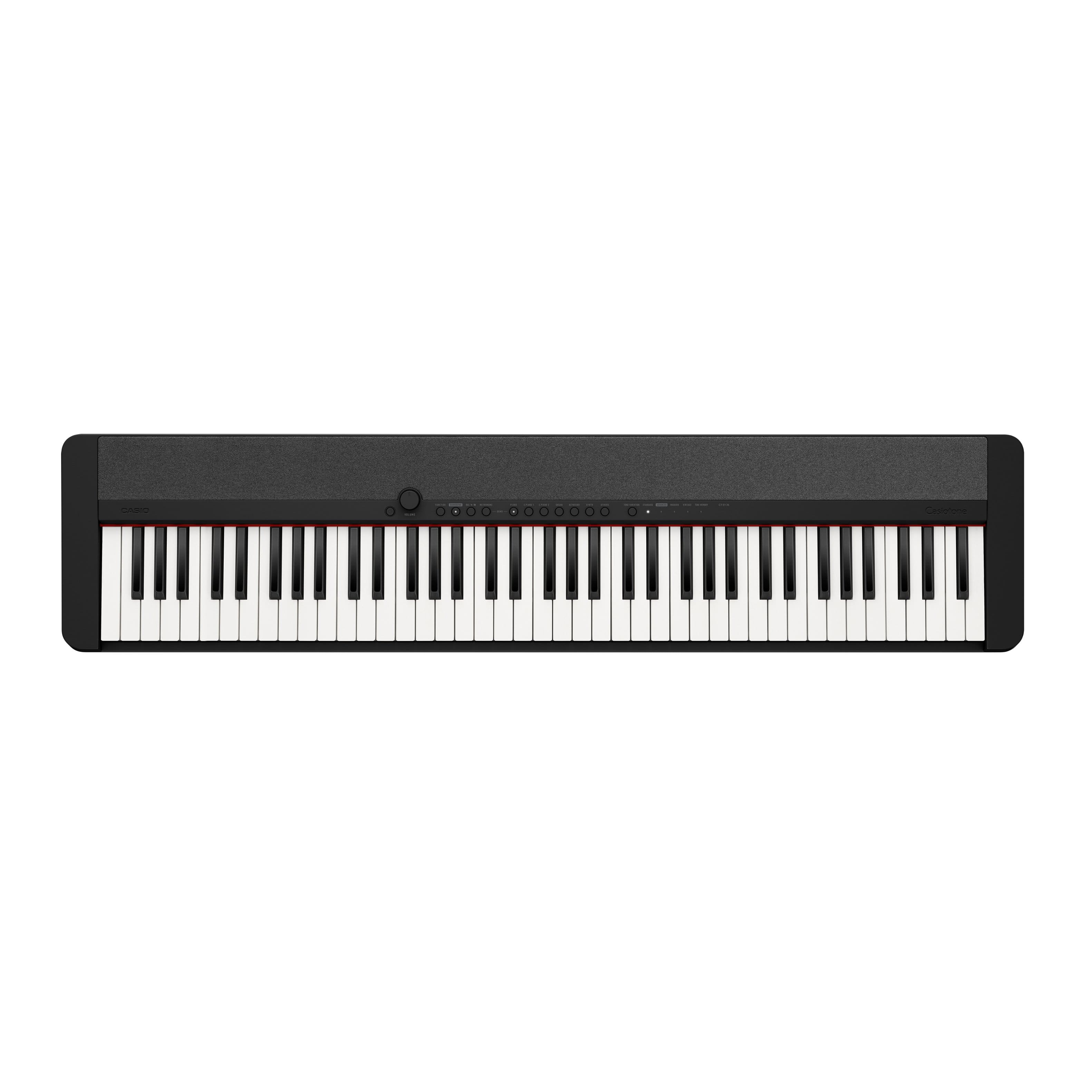 Casio - Casiotone CTS176 76-Key Portable Keyboard with Power Supply - Black