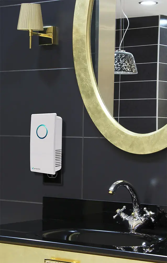 Alt View 18. GermGuardian - Elite Pluggable UV-C Air Sanitizer & Deodorizer - Crystal White.