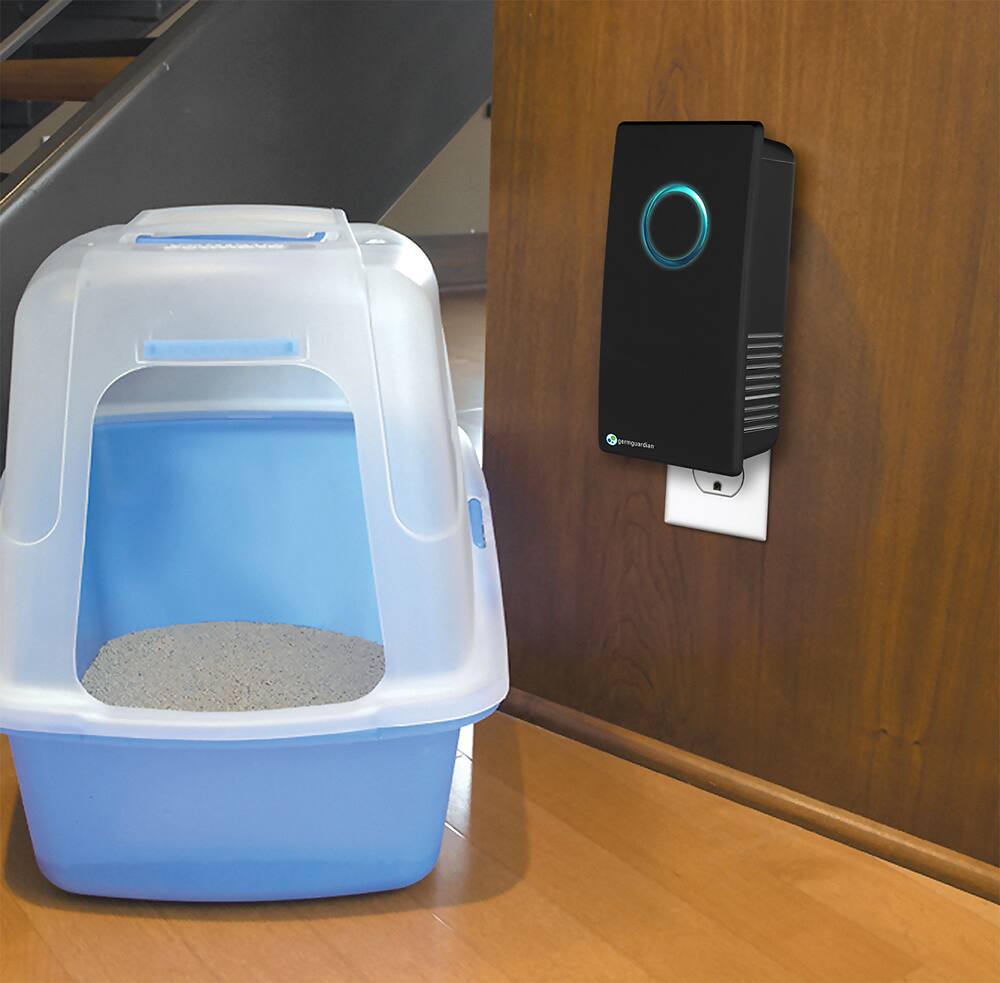Alt View 17. GermGuardian - Elite Pluggable UV-C Air Sanitizer & Deodorizer - Onyx Black.