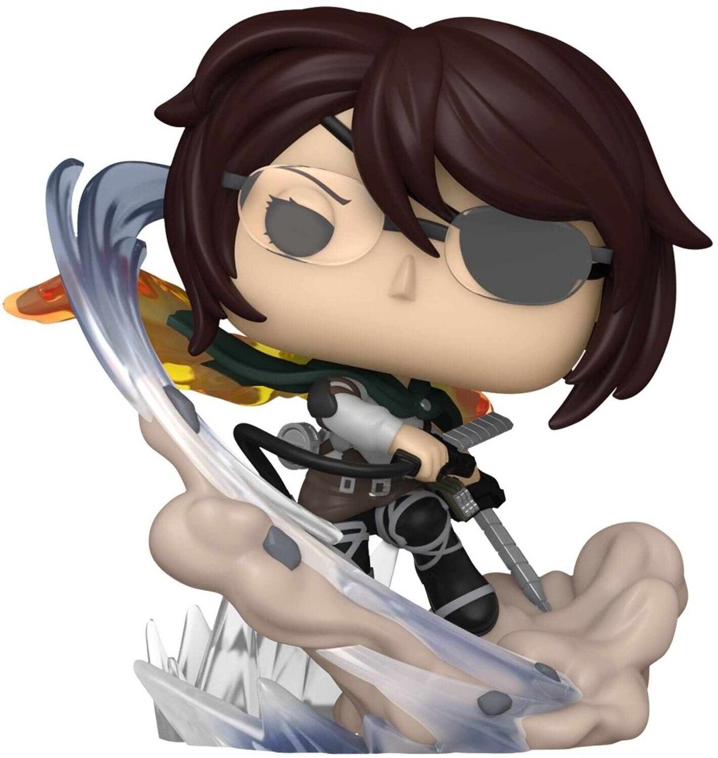 Front. Funko - Funko POP! Premium Anime: Attack on Titan - Hange Zoe   - Collectibles - Multicolor.