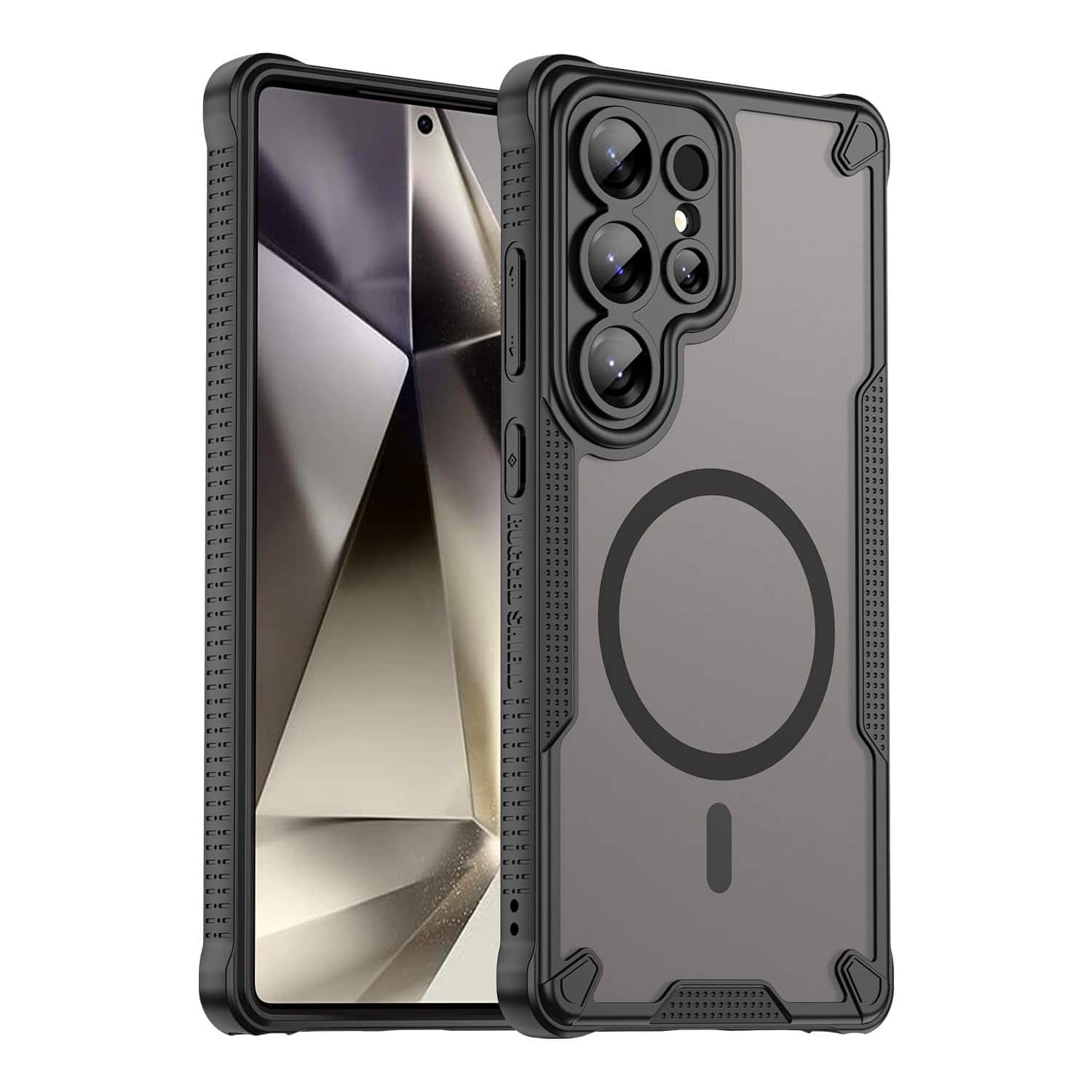 UUCOVER - Magnetic Case for Samsung Galaxy S25 Ultra, Compatible with Mag Safe Shockproof TPU+PC Case Matte Translucent Back Cover - Black price history on PriceWatchPro