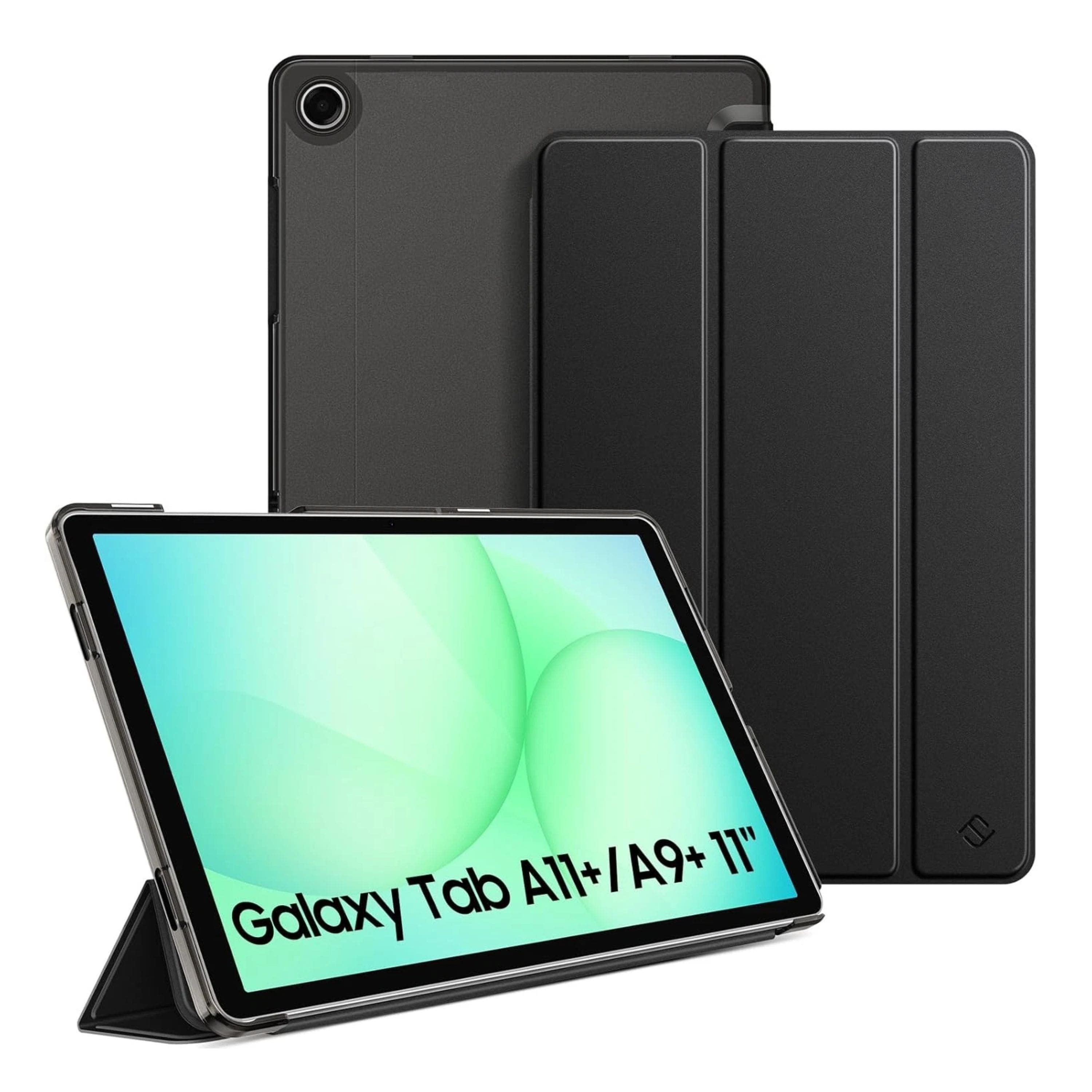 Kitcheniva - Synthetic Leather Hard Case For Samsung Galaxy Tab A11 Plus 11 Inch 2025 - Black