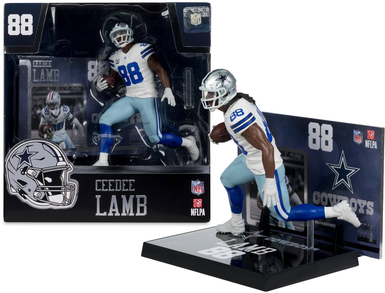 McFarlane SportsPicks - NFL - Ceedee Lamb (Dallas Cowboys) 7" Posed Figure - COLLECTIBLES