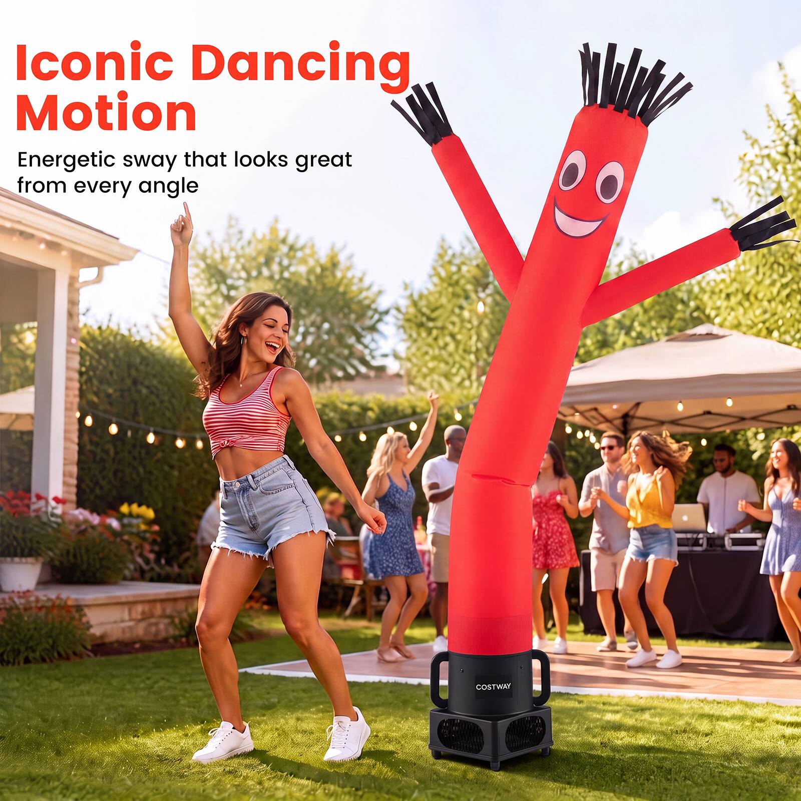 Iconic Dancing Motion  
Energetic sway that looks great from every angle