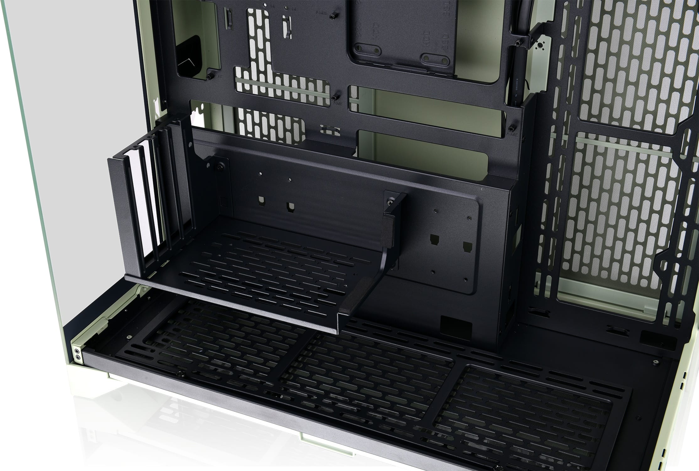 Alt View 26. Thermaltake - CTE E550 TG Mid Tower ATX PC Case - Matcha Green.