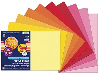 Pacon
TRU-RAY
Construction Paper
Cartulina | Papier de bricolage
50 sheets
10" x 13"