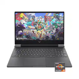 HP - Victus 15.6" FHD Gaming Laptop,AMD Ryzen 5-7535HS,32GB DDR5,2TB SSD,AMD Radeon RX 6550M,Win 11 - Mica Silver