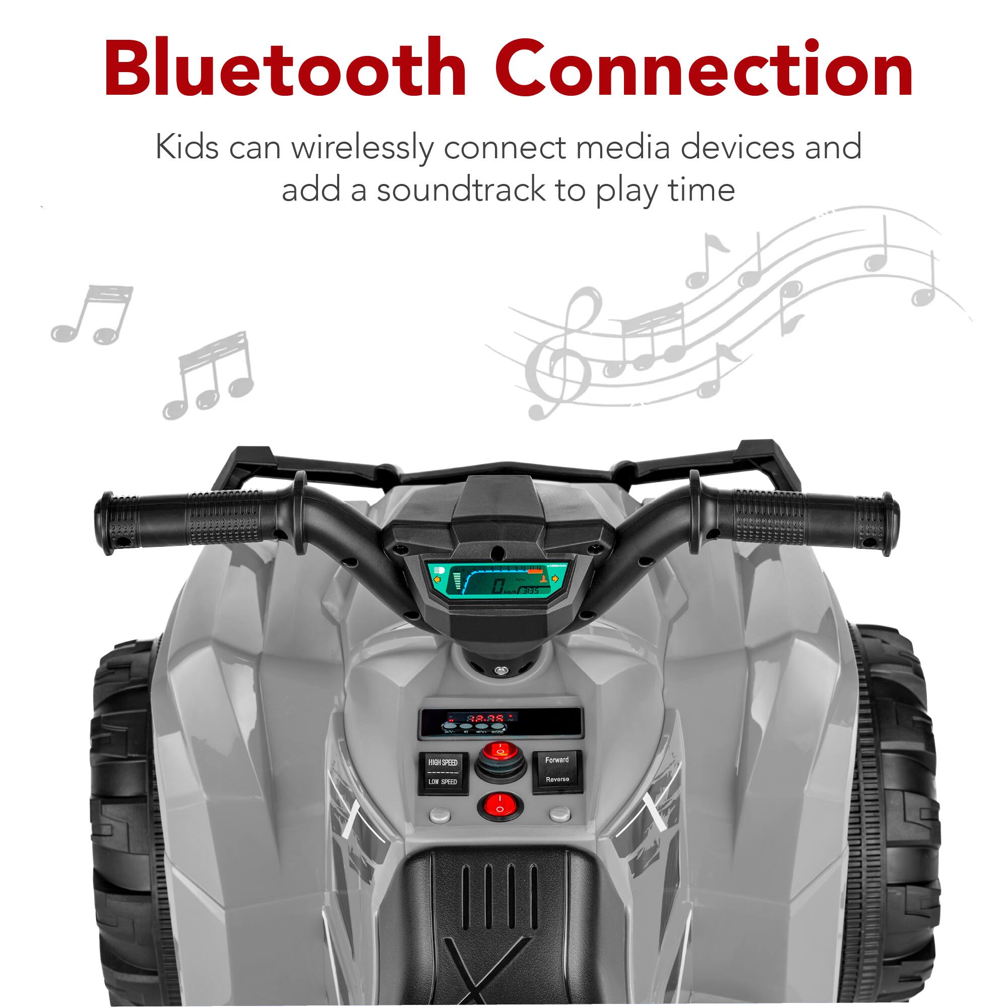 Bluetooth Connection

Kids can wirelessly connect media devices and add a soundtrack to play time.