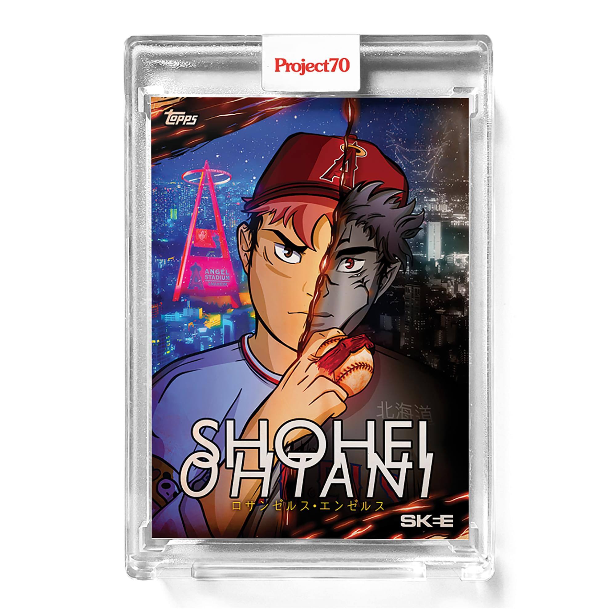 MLB Topps Project70 Card 324 | 1957 Shohei Ohtani by DJ Skee - Blue