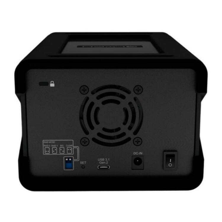 + + RAID MODE RAID 1 BG CLEAR + DC-IN SET USB 3.1 Gen.2 I/O